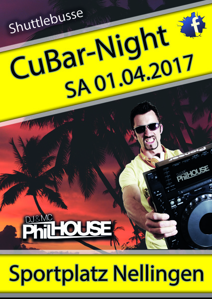 Party Flyer: Cubar-Night Nellingen am 01.04.2017 in Nellingen
